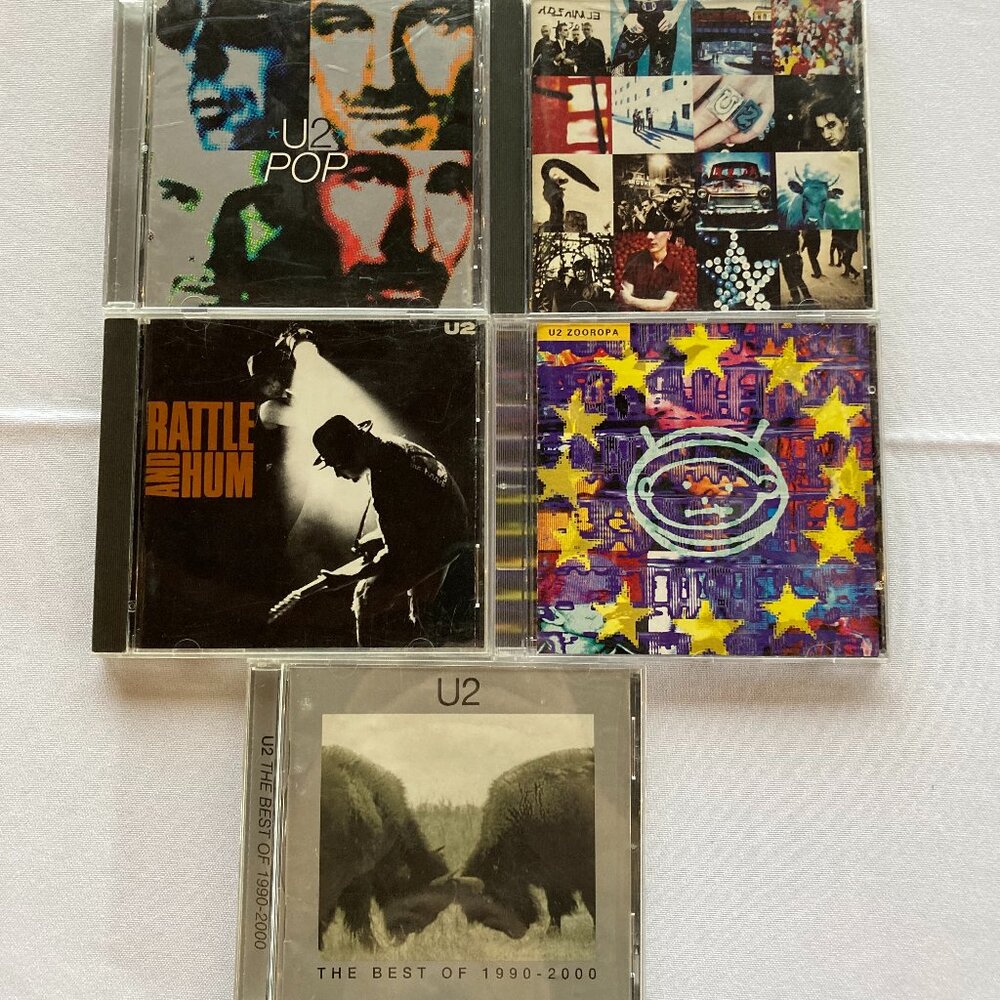5 U2 CDs Compact Discs